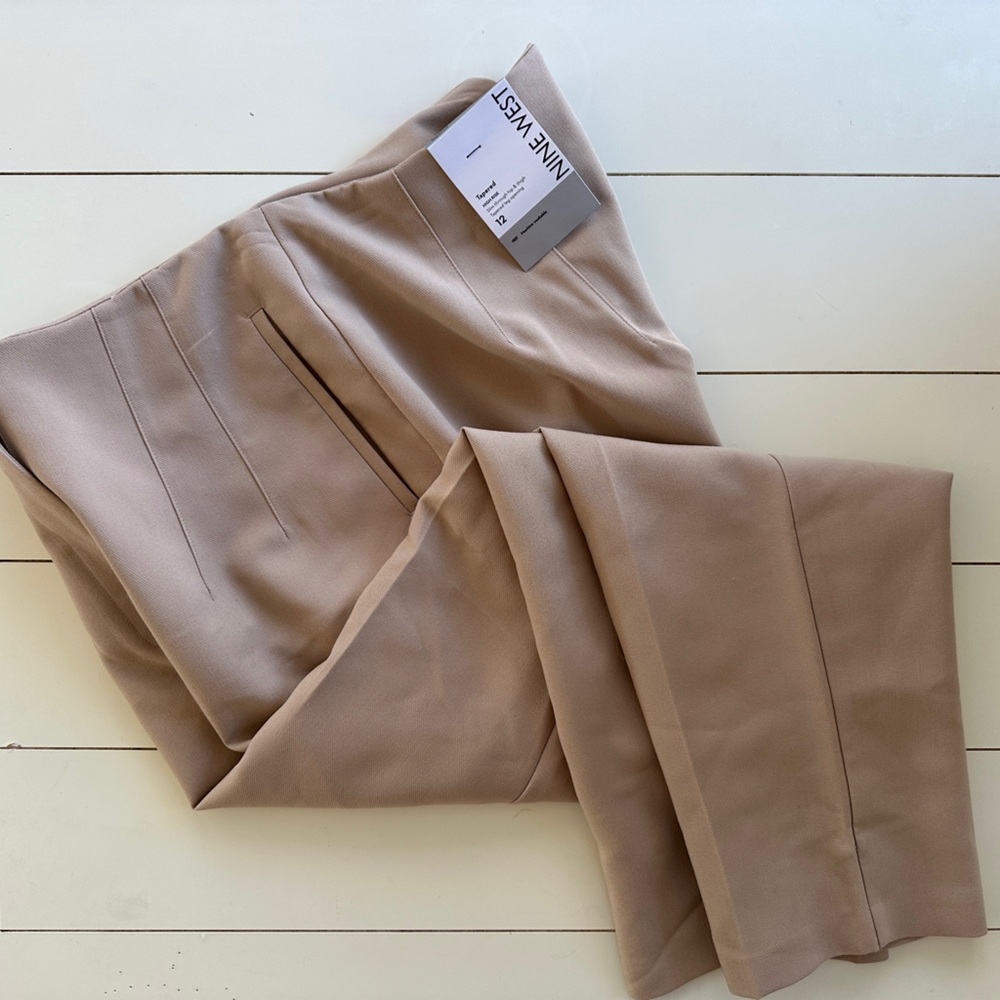 Nine West tapered leg, high-rise pant